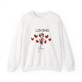 Crewneck Sweatshirt — "Loving You" Heart Motif